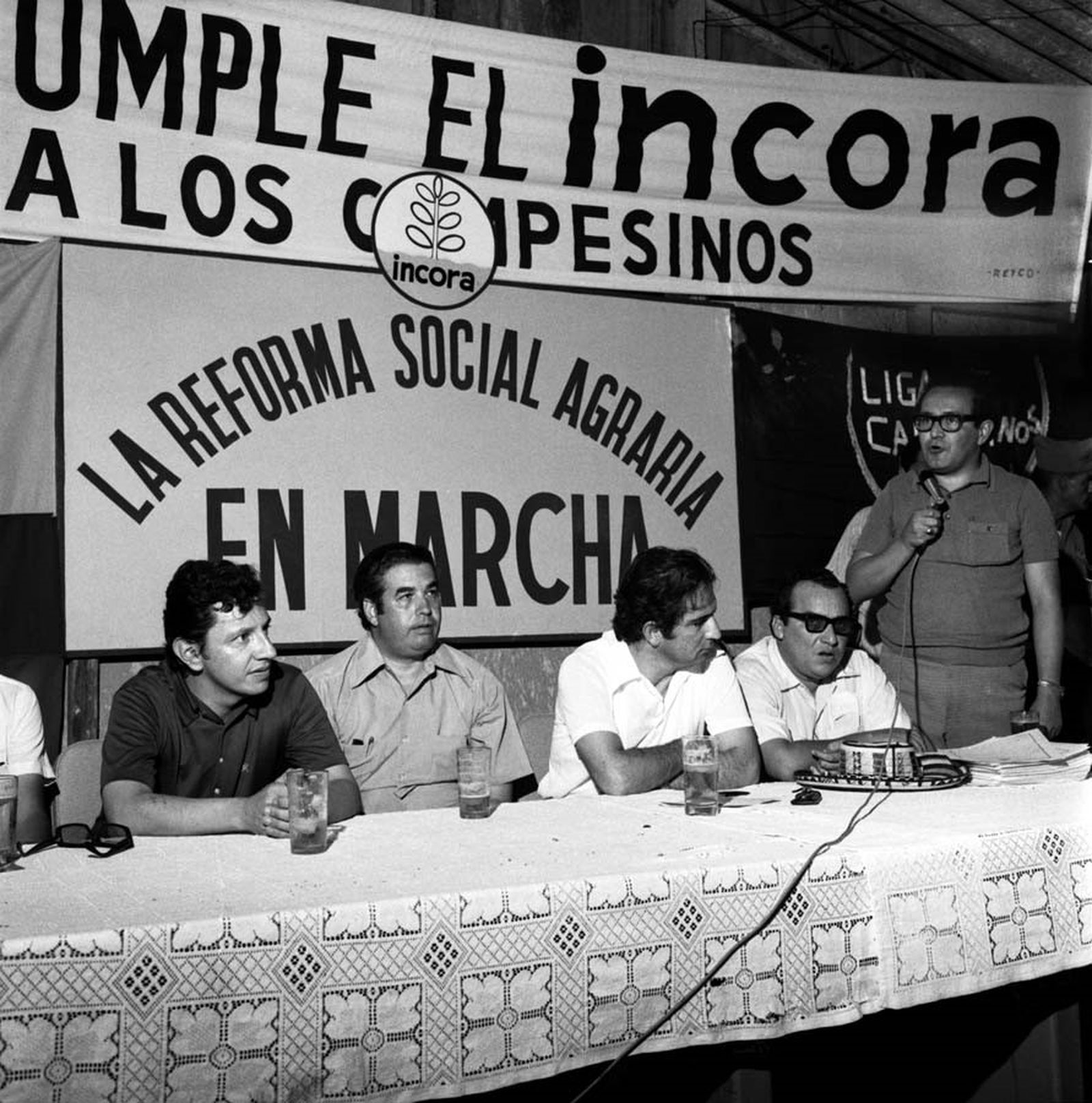 ceremonia en Repelón 1972 Reforma Agraria