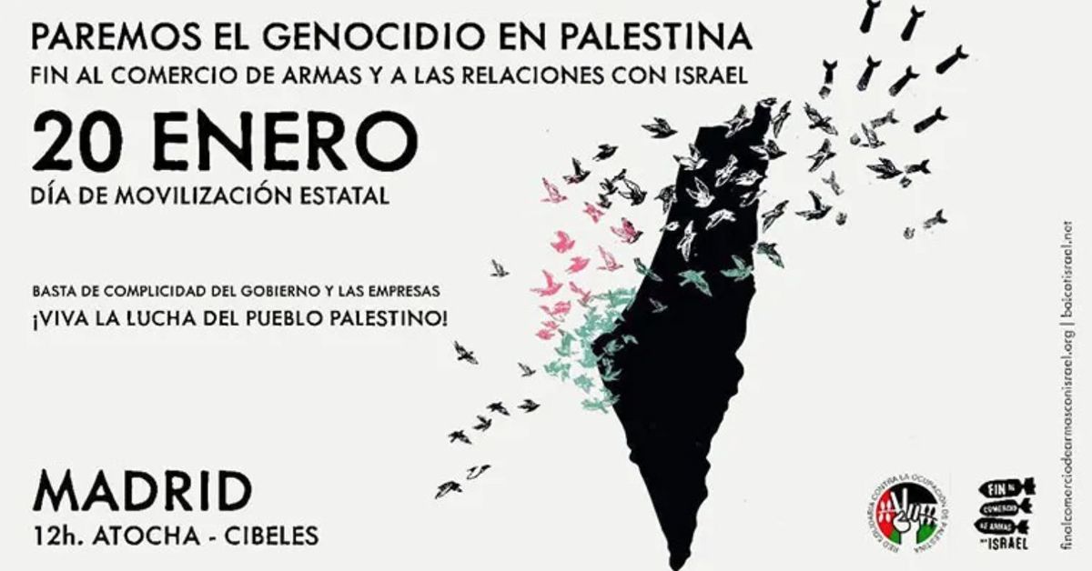 ¡No al genocidio en Palestina! Todas a las calles el próximo sábado, 20 ...