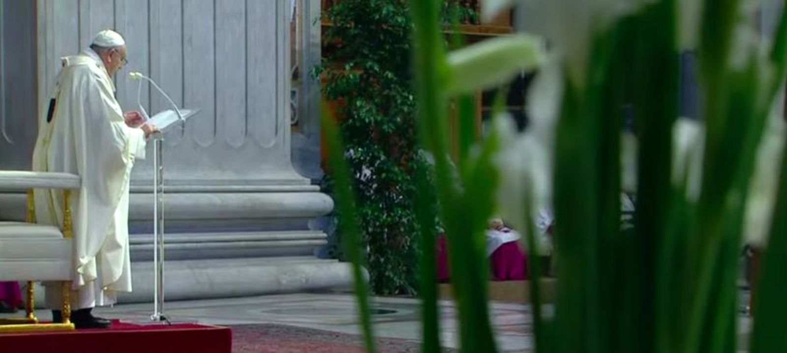 Francisco, durante la misa del Corpus