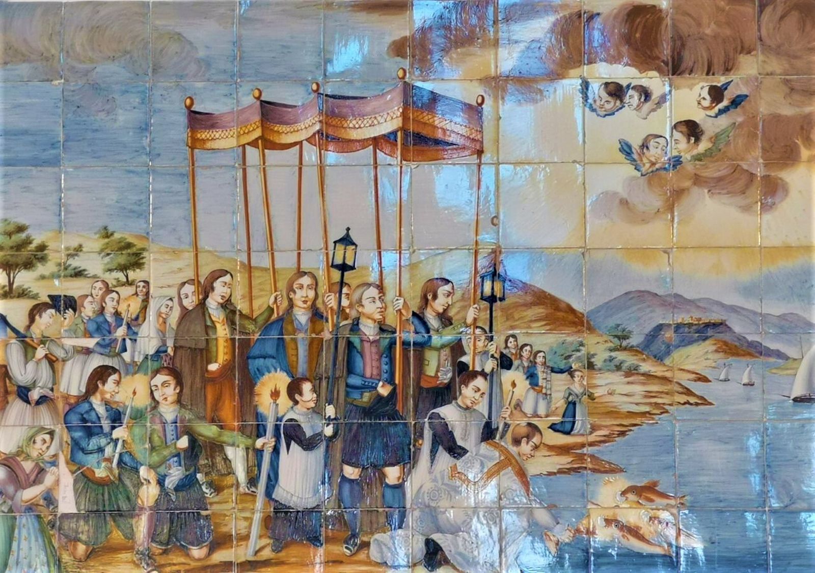 Retablo que narra pictóricamente el milagro.