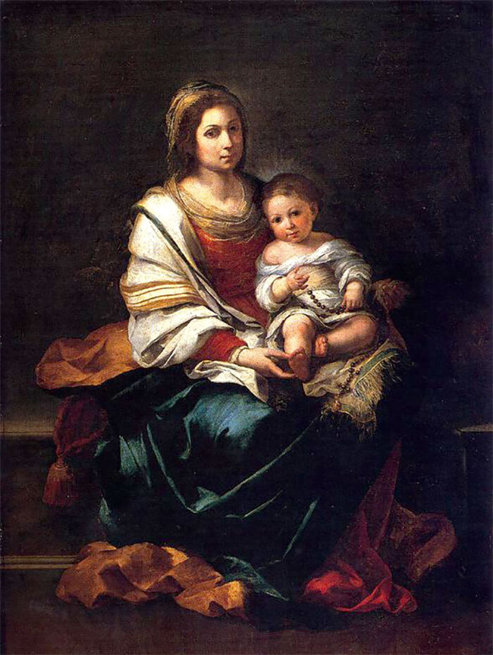 La Virgen del rosario. Murillo