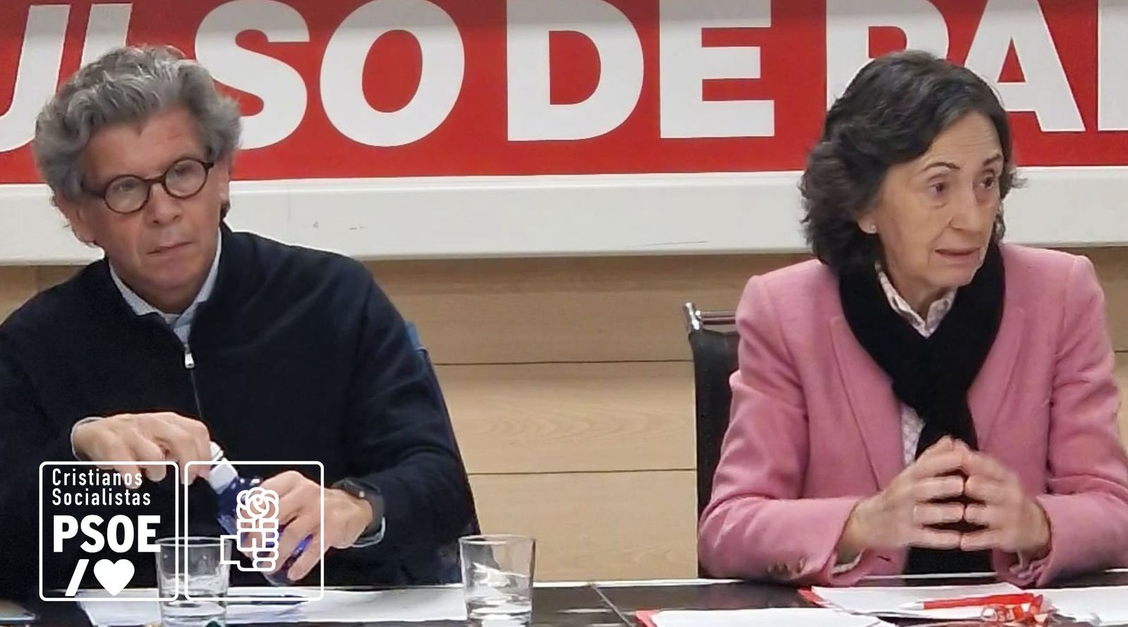 Rosa Aguilar Presidenta y Cristóbal López Coordinador Federal de CxPSOE