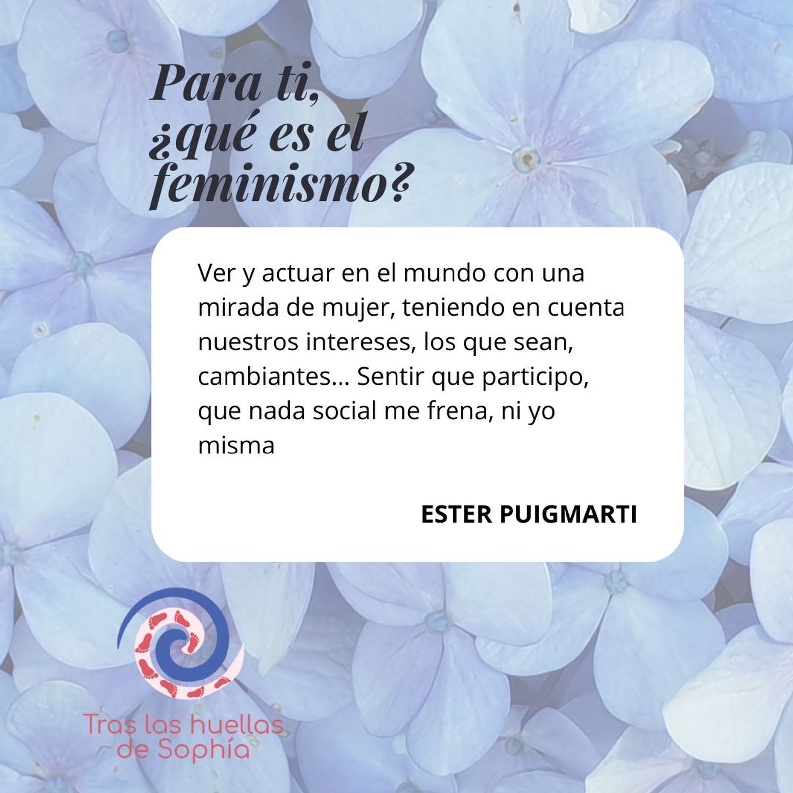 Para ti, ¿qué es el feminismo?