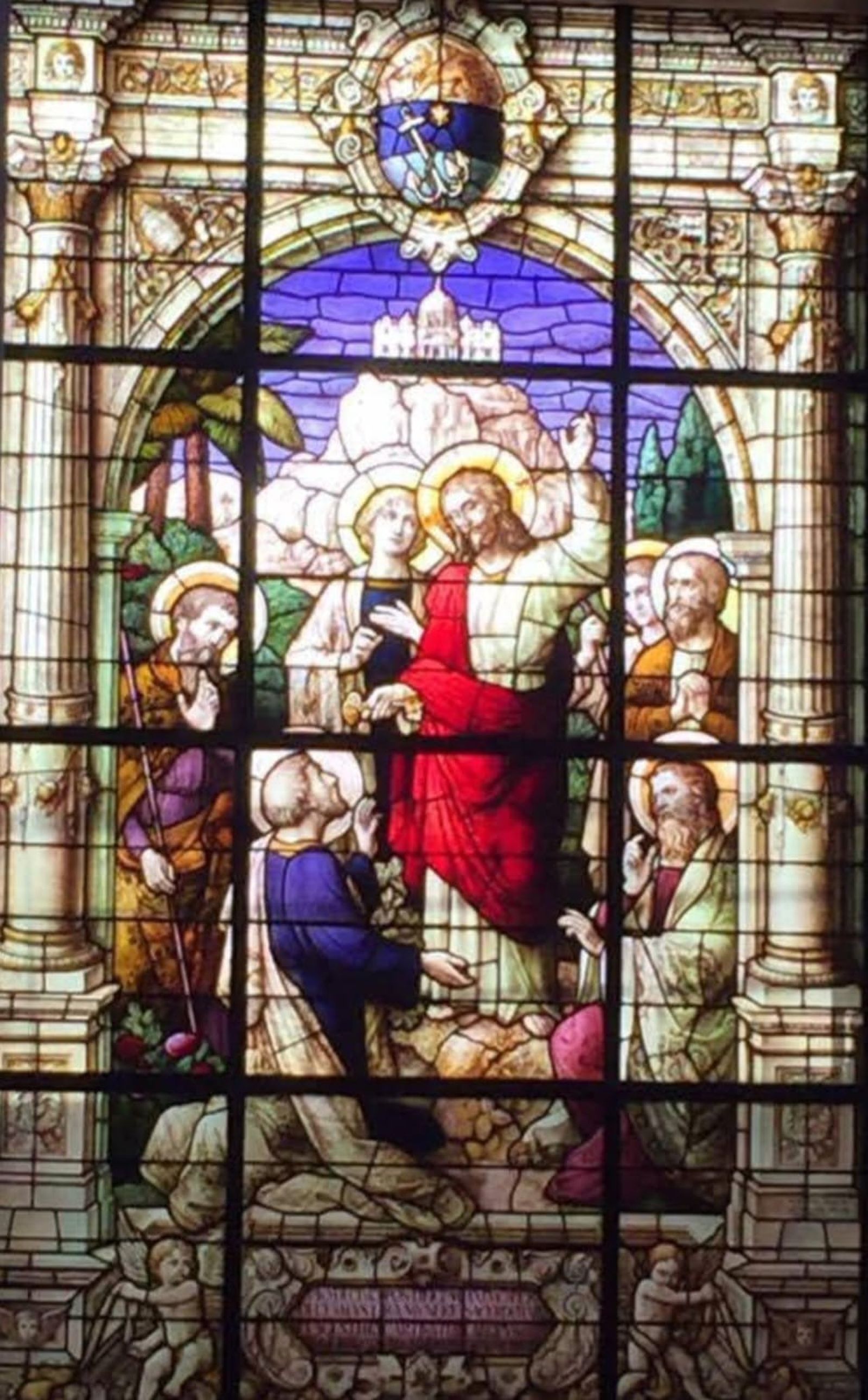 vitral Vaticano cerca del porton de bronce