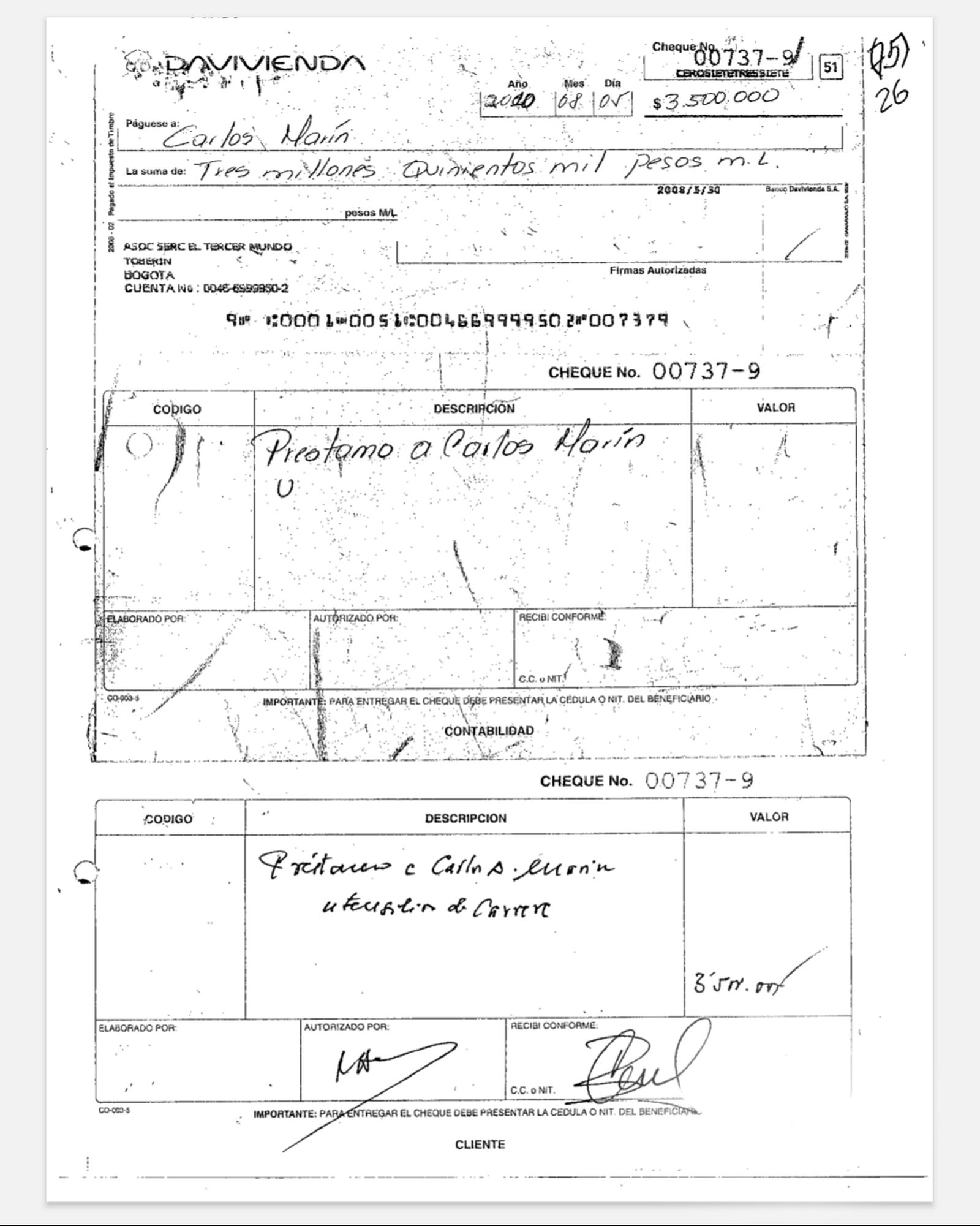 Transferencia por parte del sacerdote