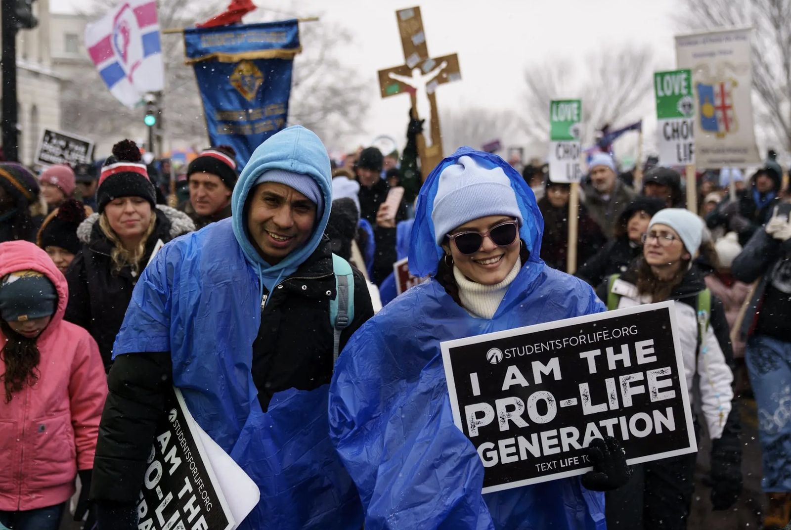 Participantes en la Marcha por la Vida en 2024