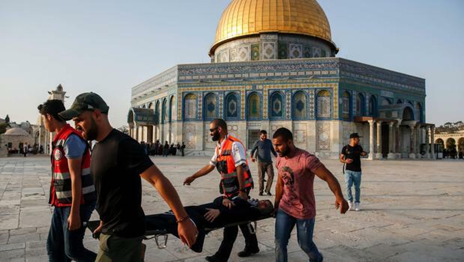 Herido en la mezquita de Al Aqsa