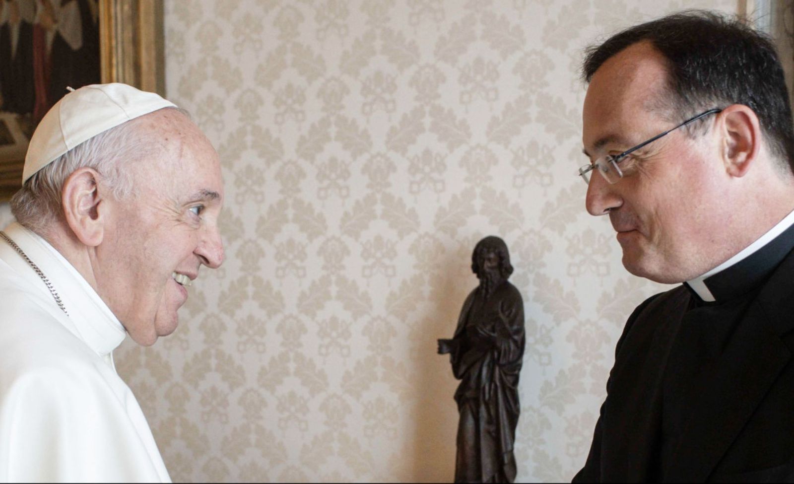 El Papa con Michael Max, en una foto de archivo