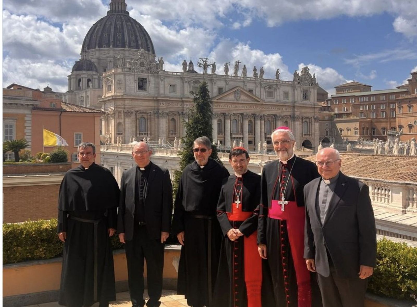 El cardenal Cobo, en la curia agustiniana en Roma