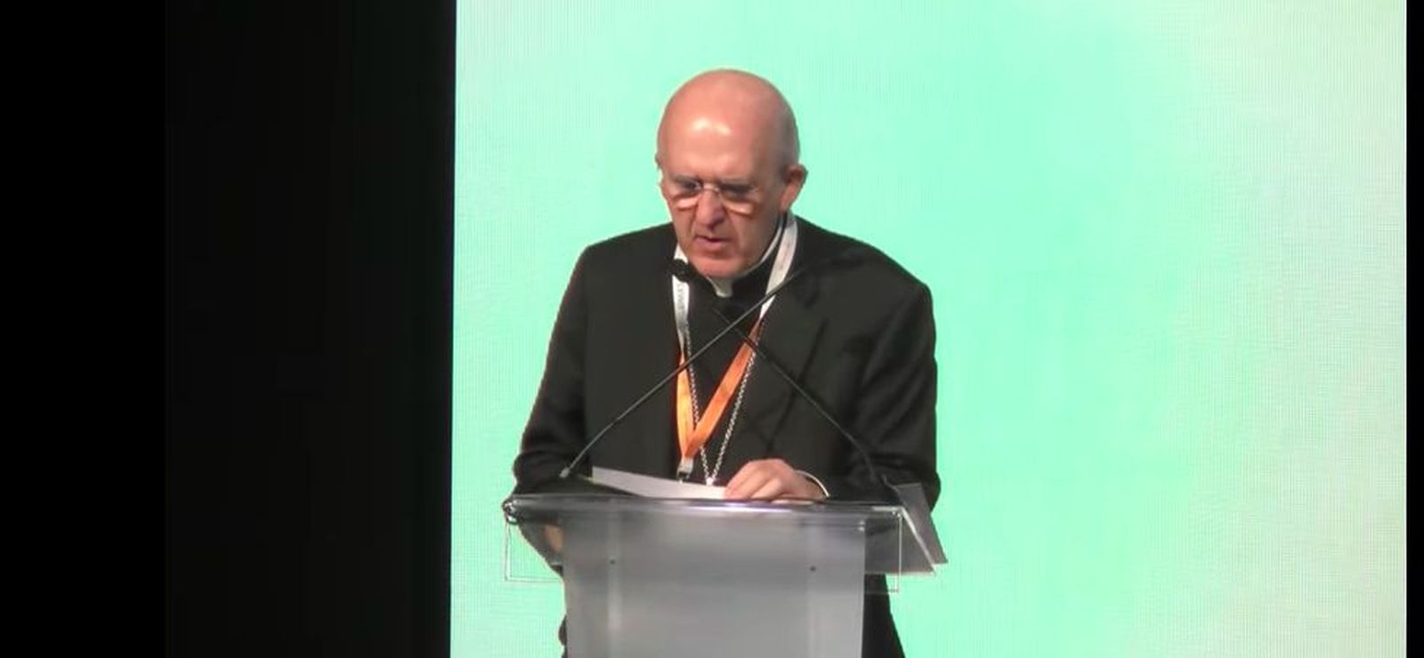 El cardenal Osoro, durante su intervención