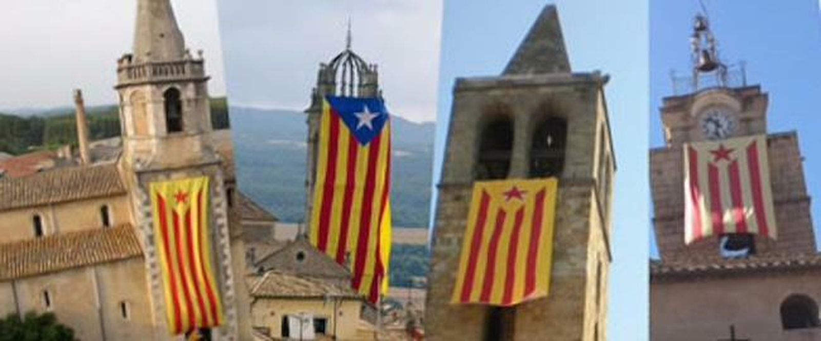 Senyera en las iglesias