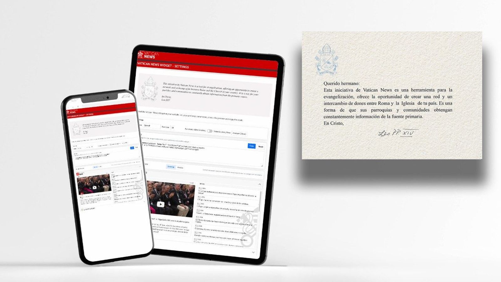 Widget del papa León XIV