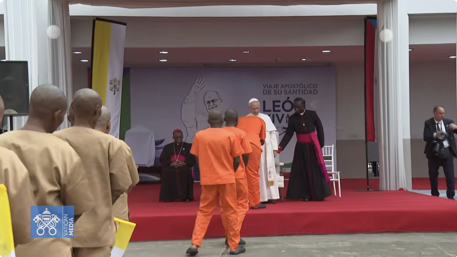 Los presos de Bata saludan al Papa