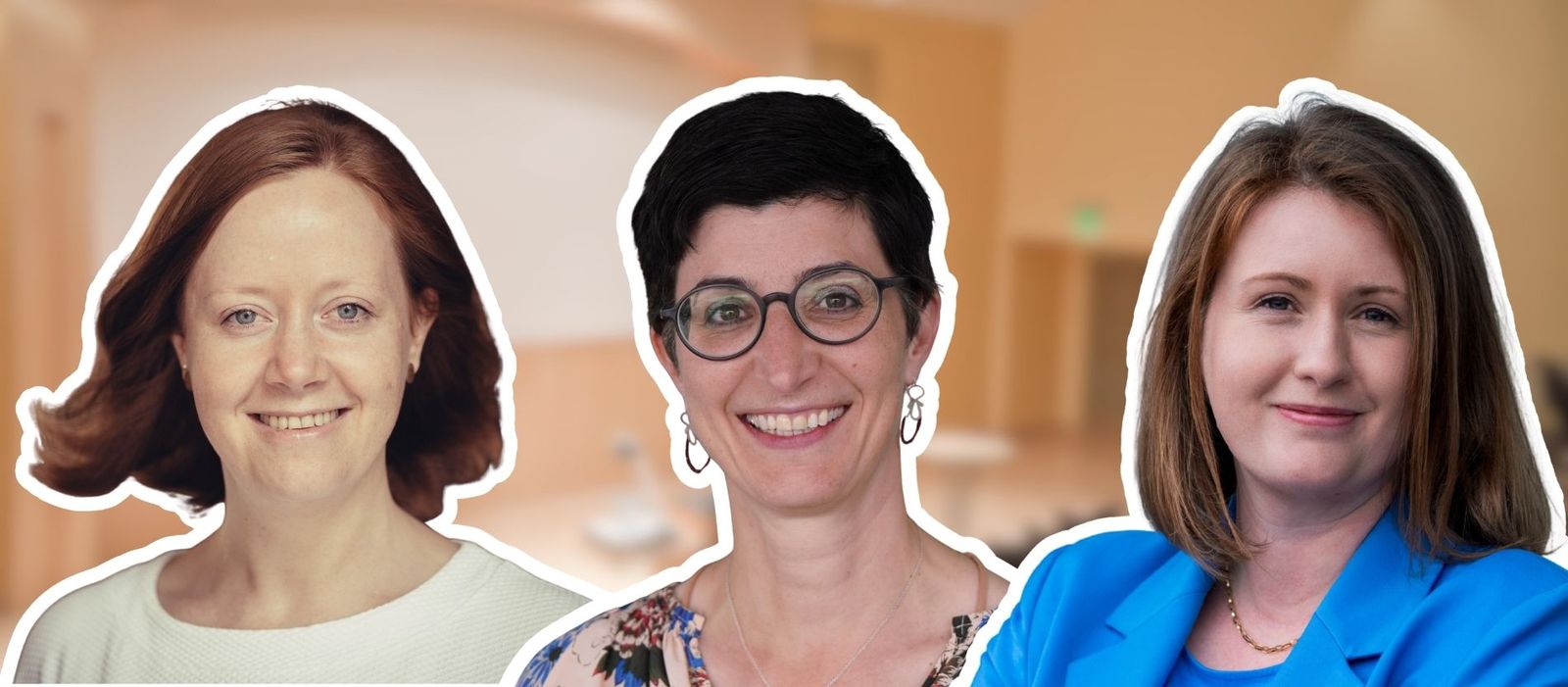 La simbología y la interpretación de la historia de María Goretti también entran en juego en los contextos de abusos dentro de la Iglesia, según explican las tres teólogas de Ratisbona Philippa Haase, Ute Leimgruber y Judith König (de izquierda a derecha).