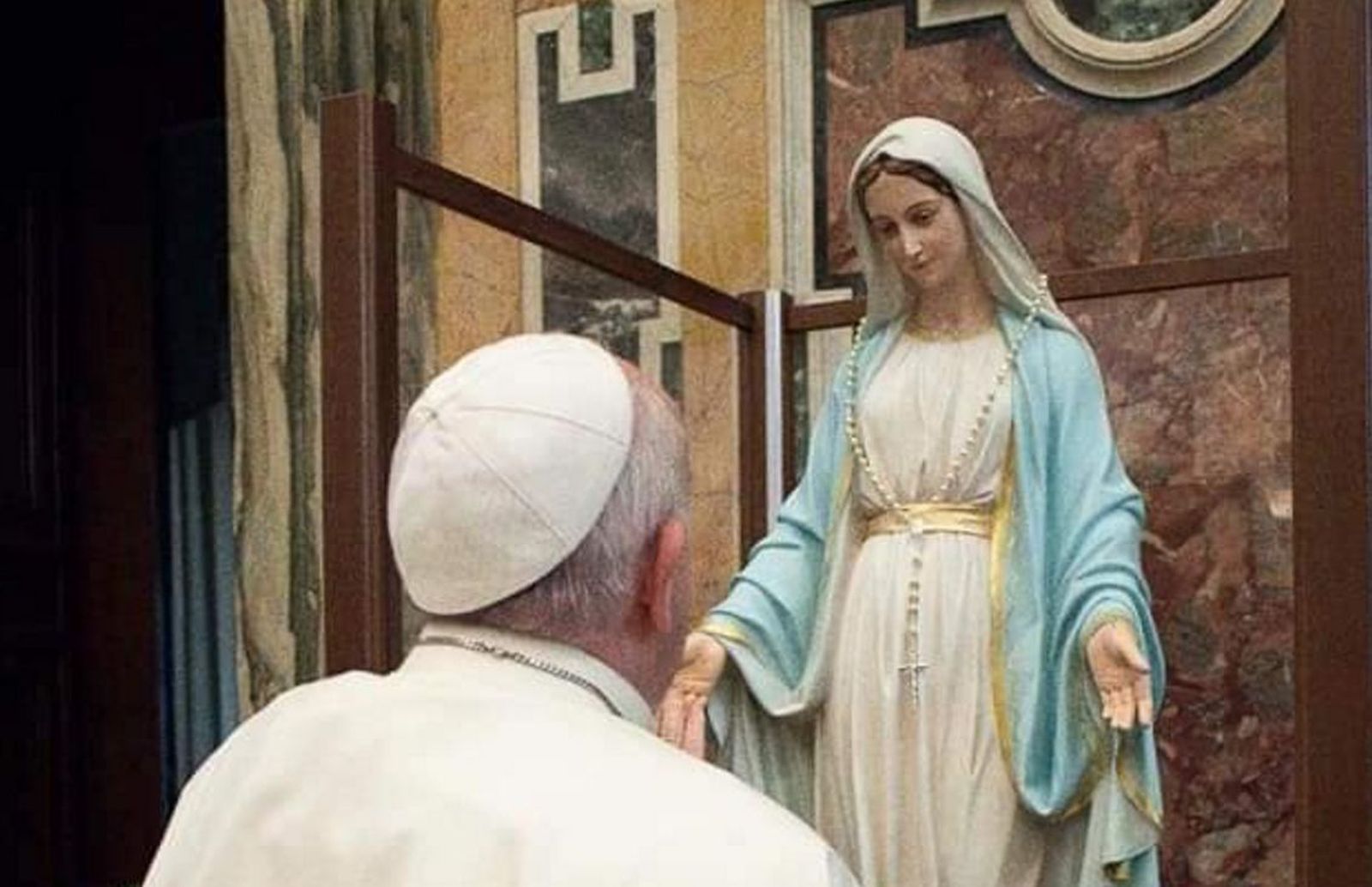 Papa Francisco y la Virgen de los vicentinos