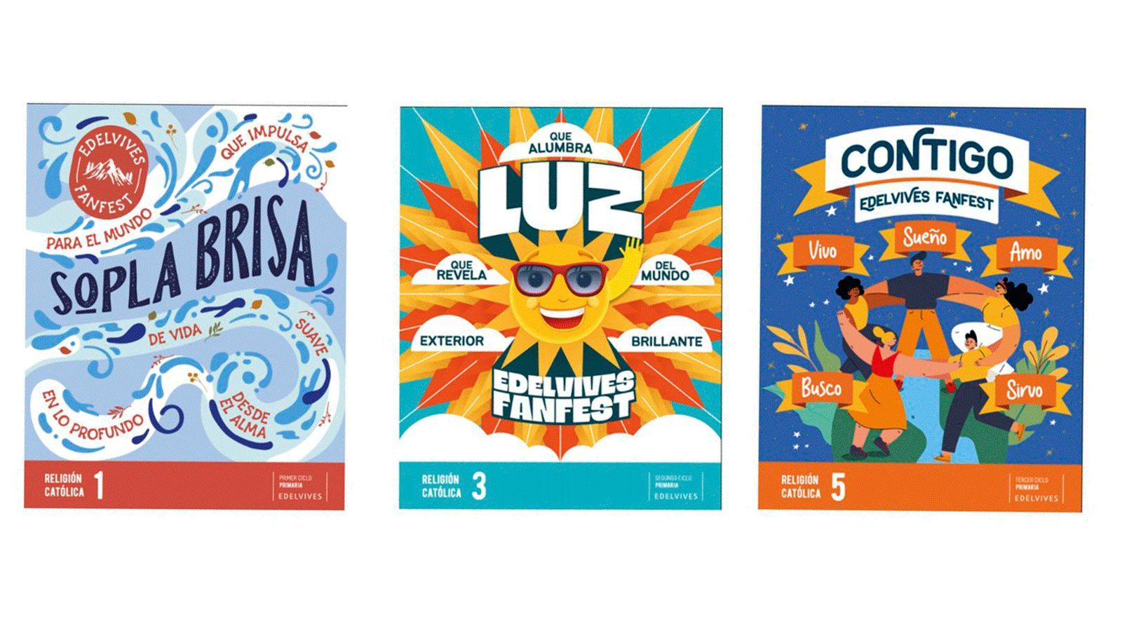 Cubiertas de los libros del proyecto FanFest de Edelvives