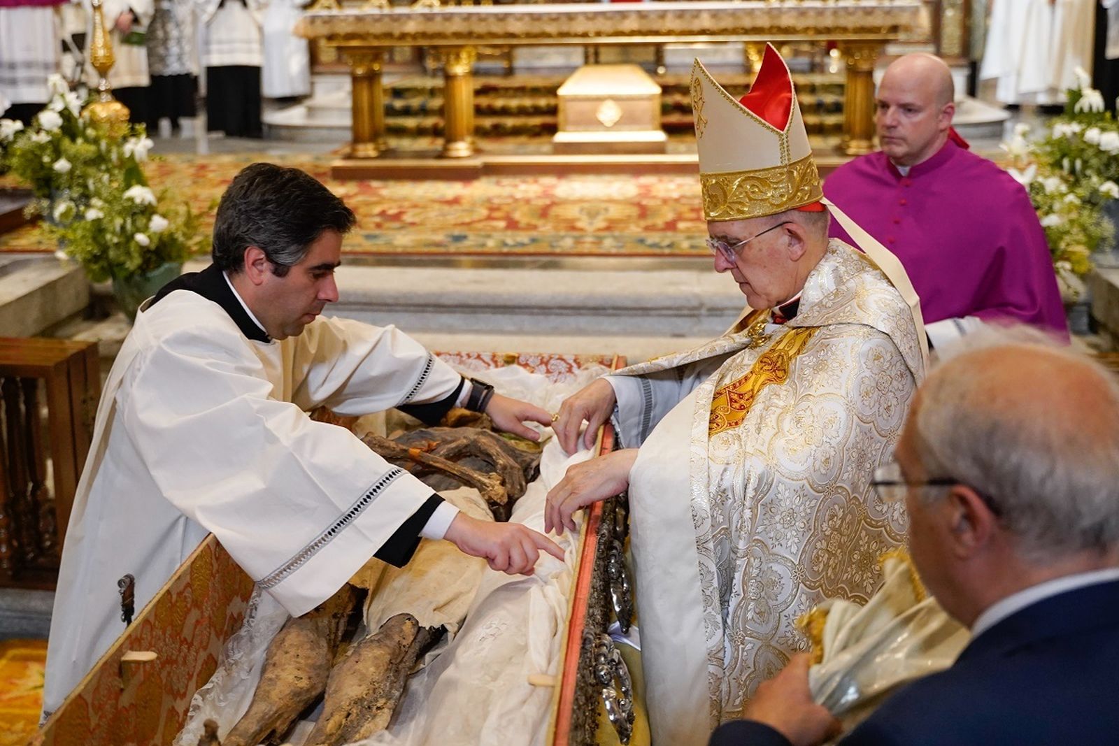 El cardenal Osoro durante la ceremonia