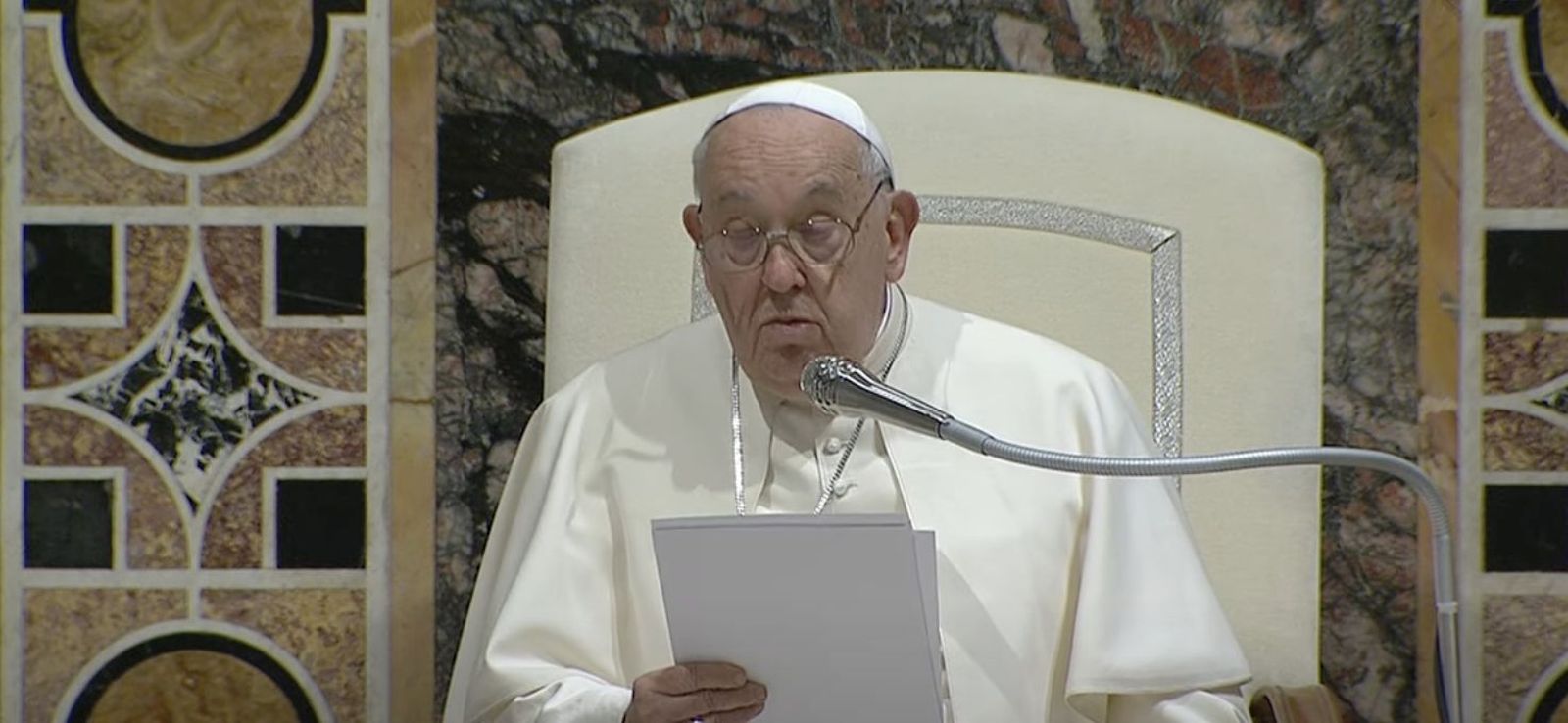 Francisco, durante su intervención