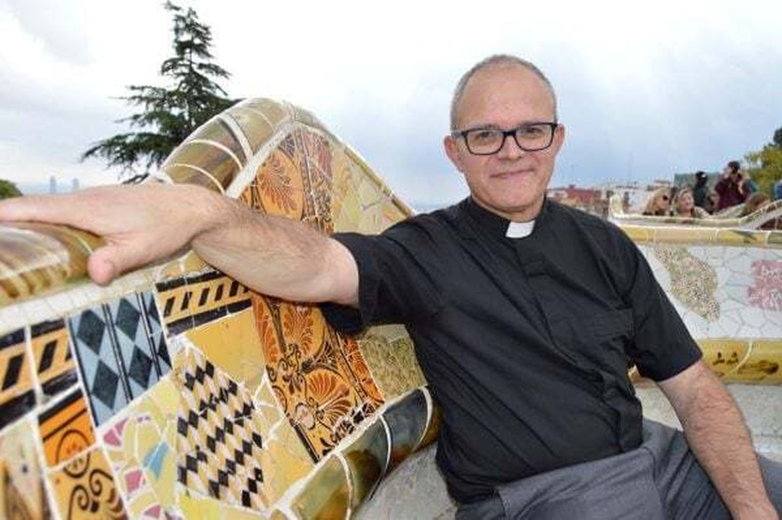 Bruno Bérchez, en el park Güell