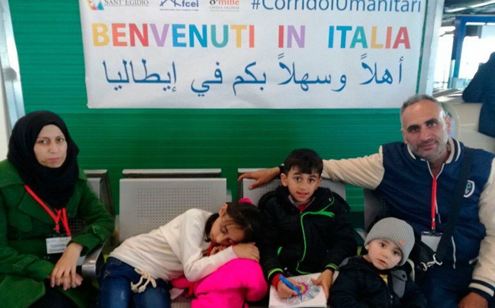 Corredores humanitarios para refugiados en Italia