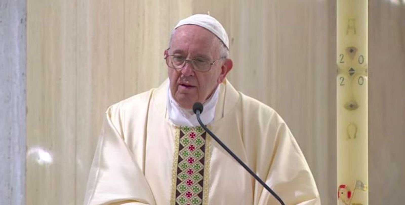 Francisco, hoy, en santa Marta