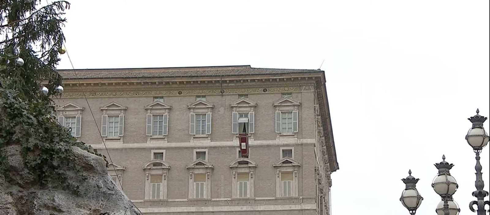 La ventana del Papa en Navidad