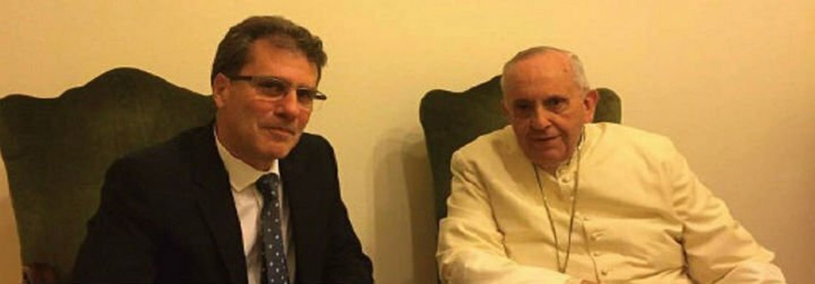 El Papa y Marcelo Figueroa