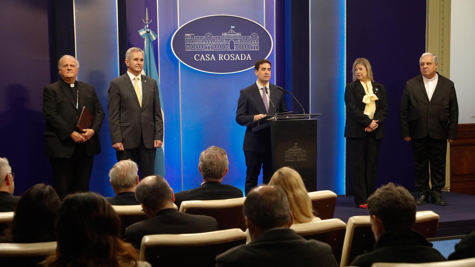 Anuncio oficial de la vista del Papa a Argentina en la Casa Rosada