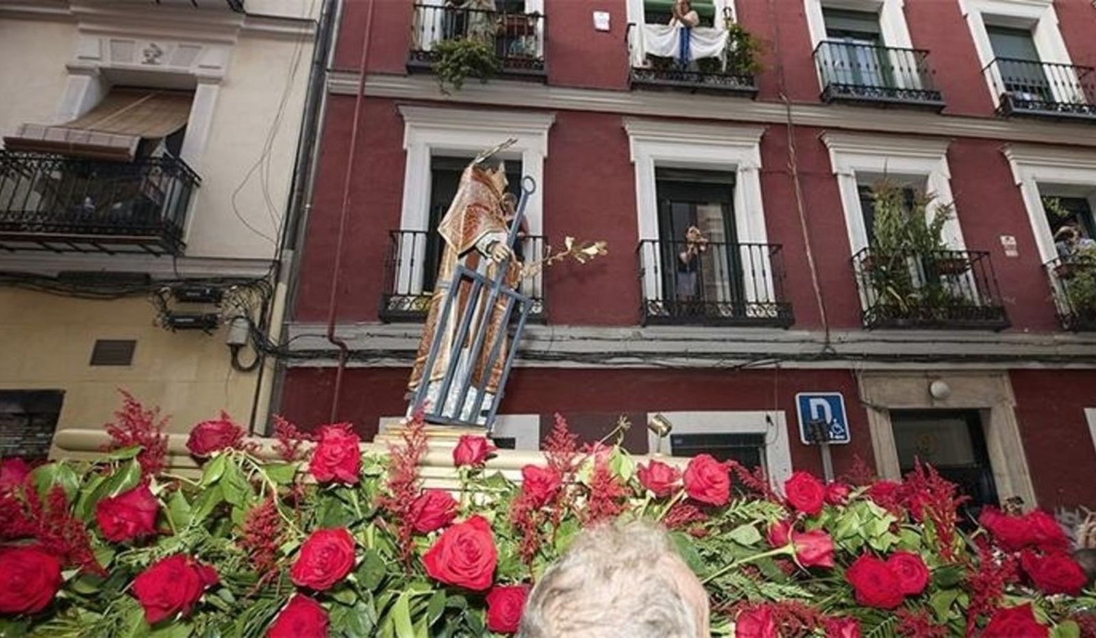 Procesion de san Lorenzo en Lavapiés, Madrid