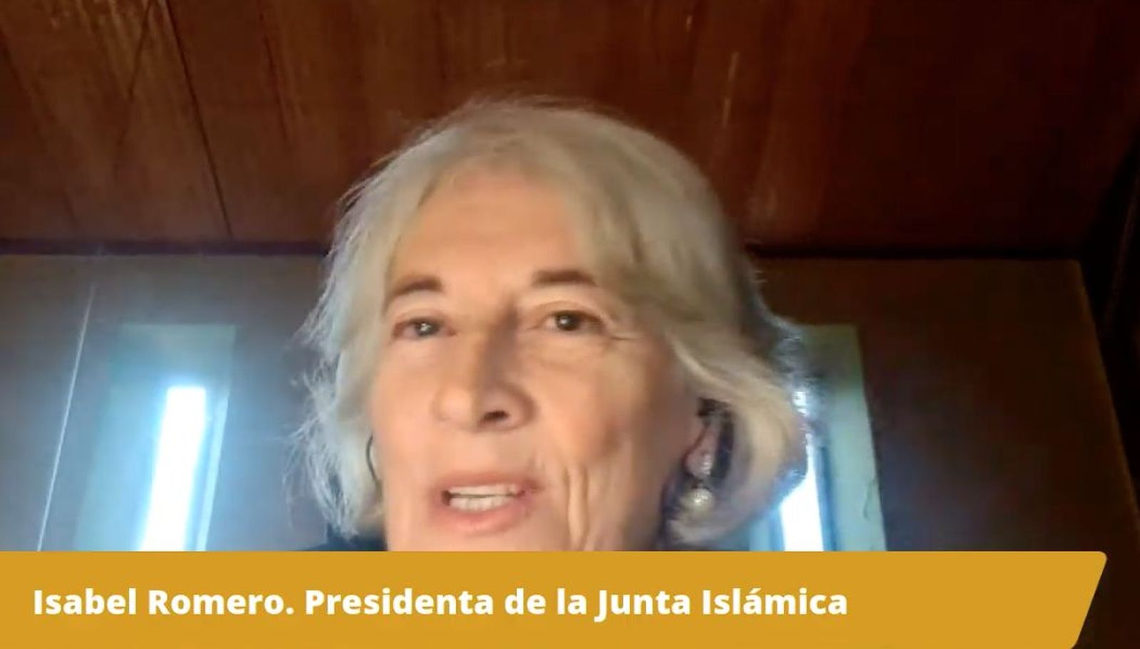 Isabel Romero, durante el webinar