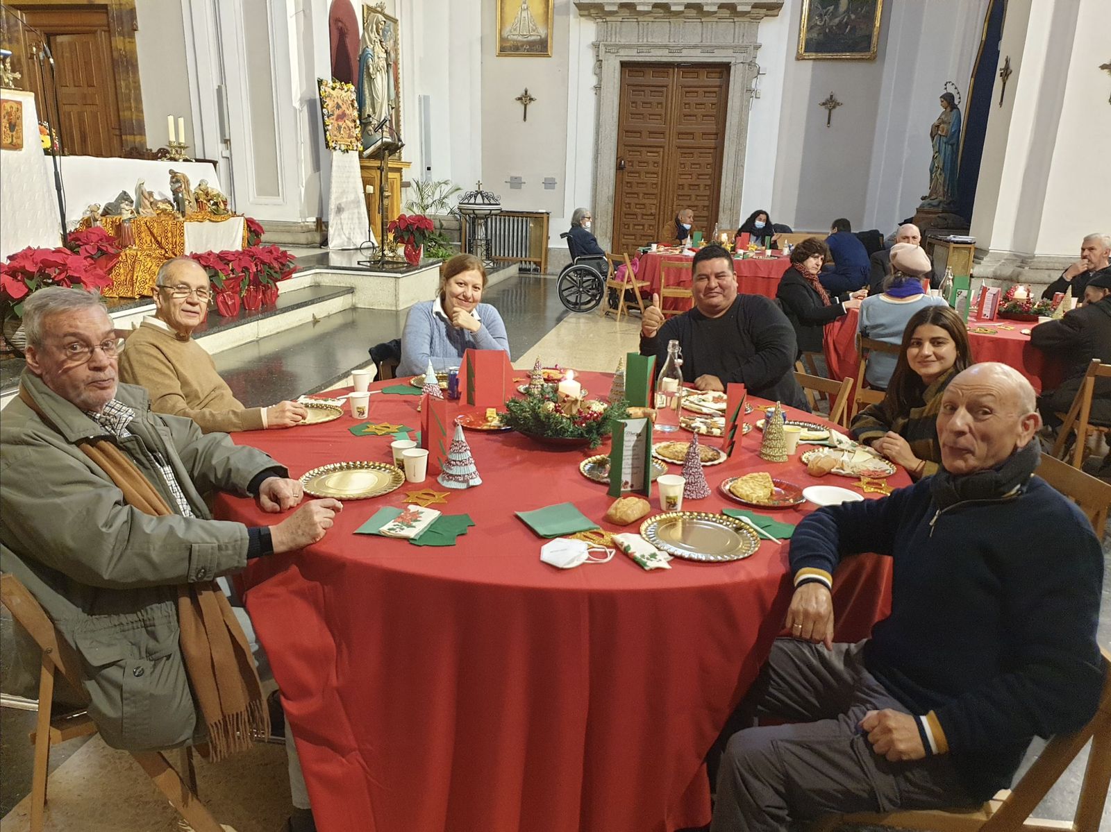 Banquete de Navidad con los 'amigos de la calle' en la Comunidad de Sant'Egidio