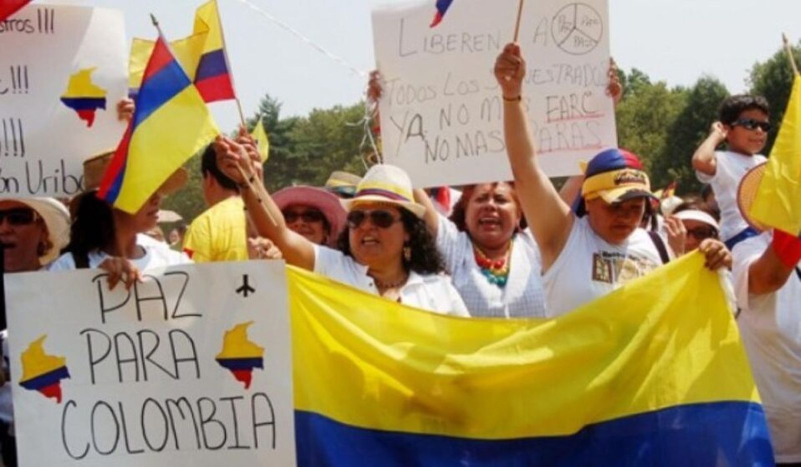 Reivindicación de la paz en  Colombia