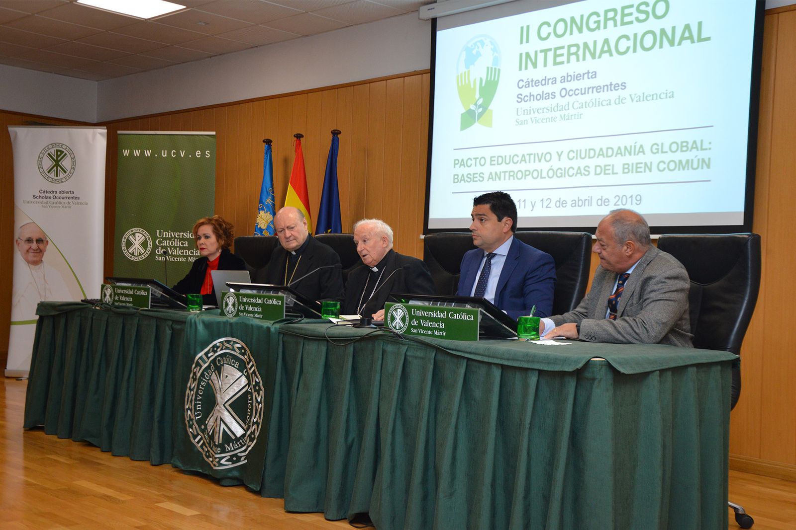 Mesa inaugural del iI Congreso Internacional Cátedra Abierta Scholas Occurrentes