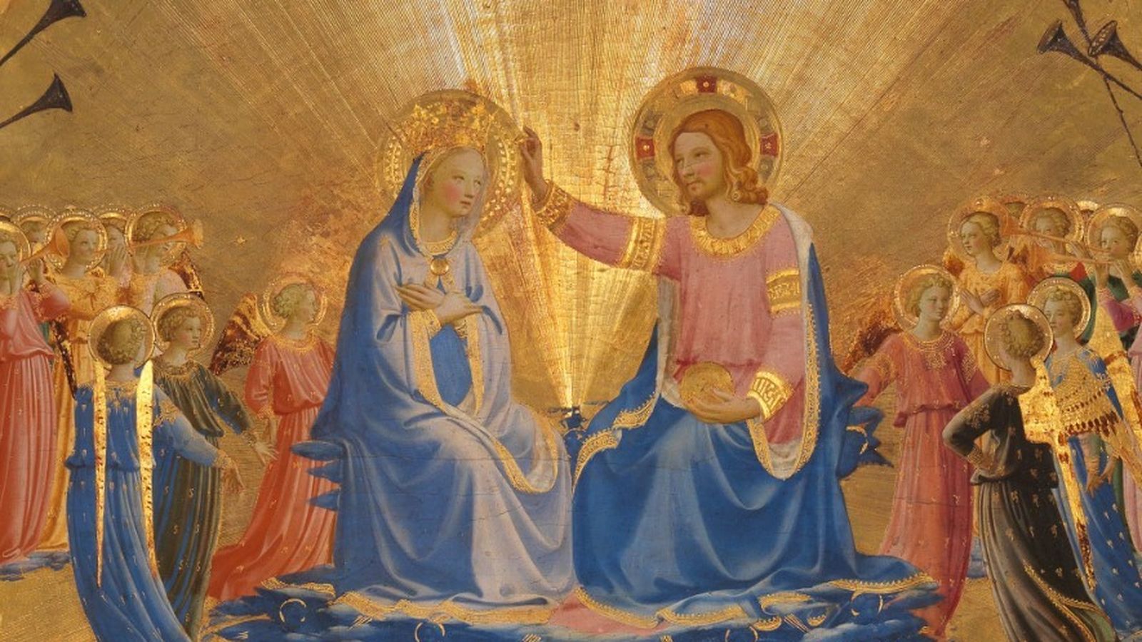 Glorificación de María Beato Angélico siglo XV centro