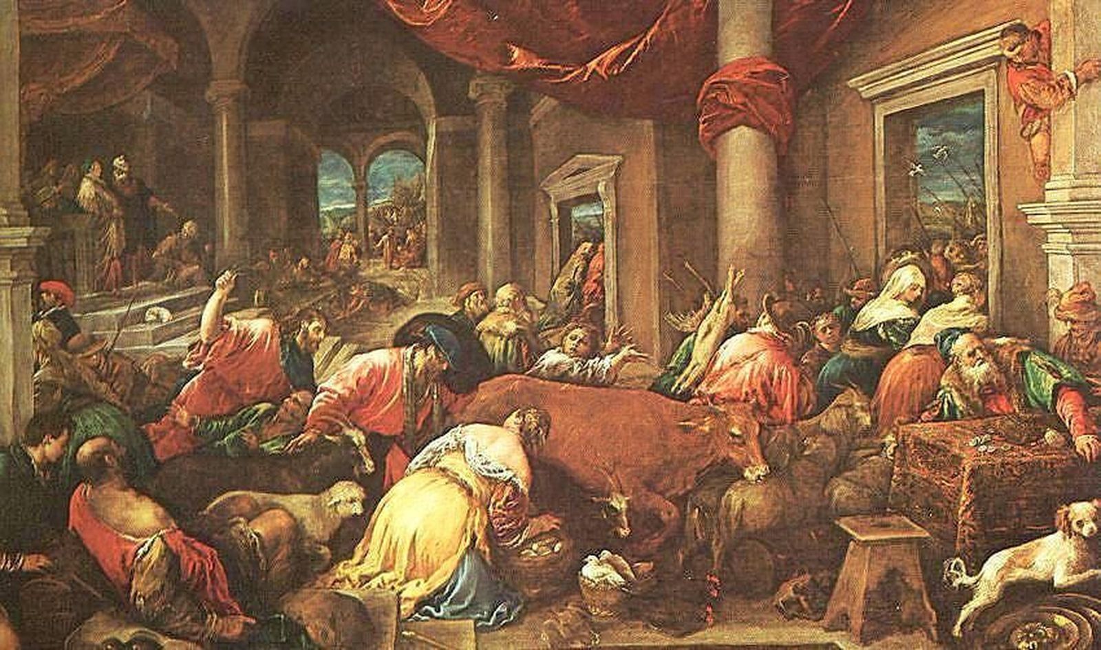 Jesús expulsa a los mercaderes del templo