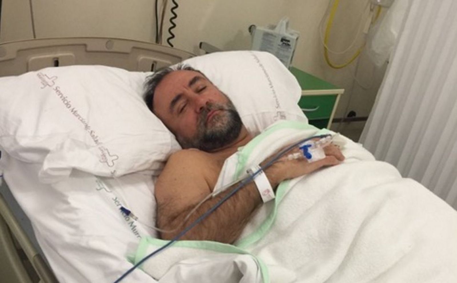 José Antonio Cano, en el hospital