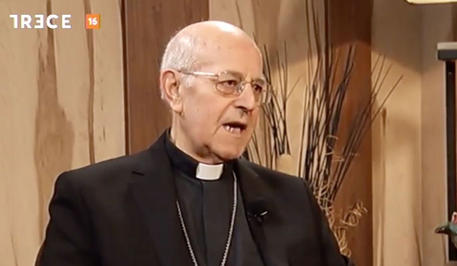 R. Blázquez, durante la entrevista