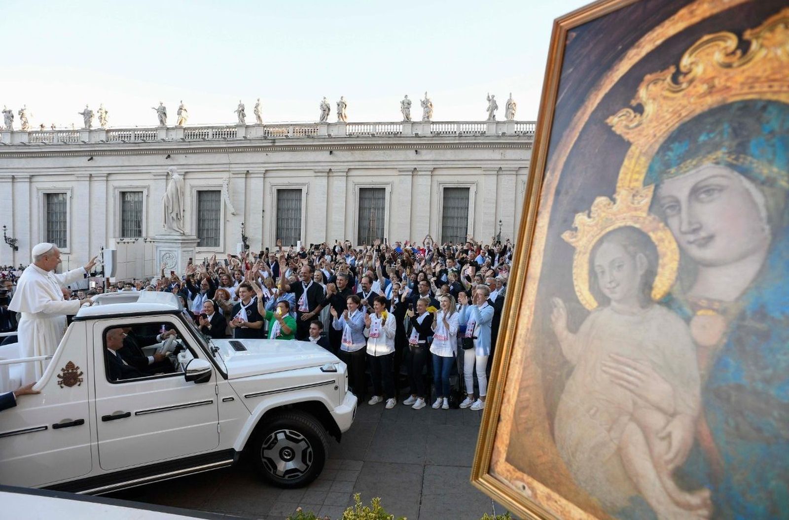 El Papa, con los católicos croatas
