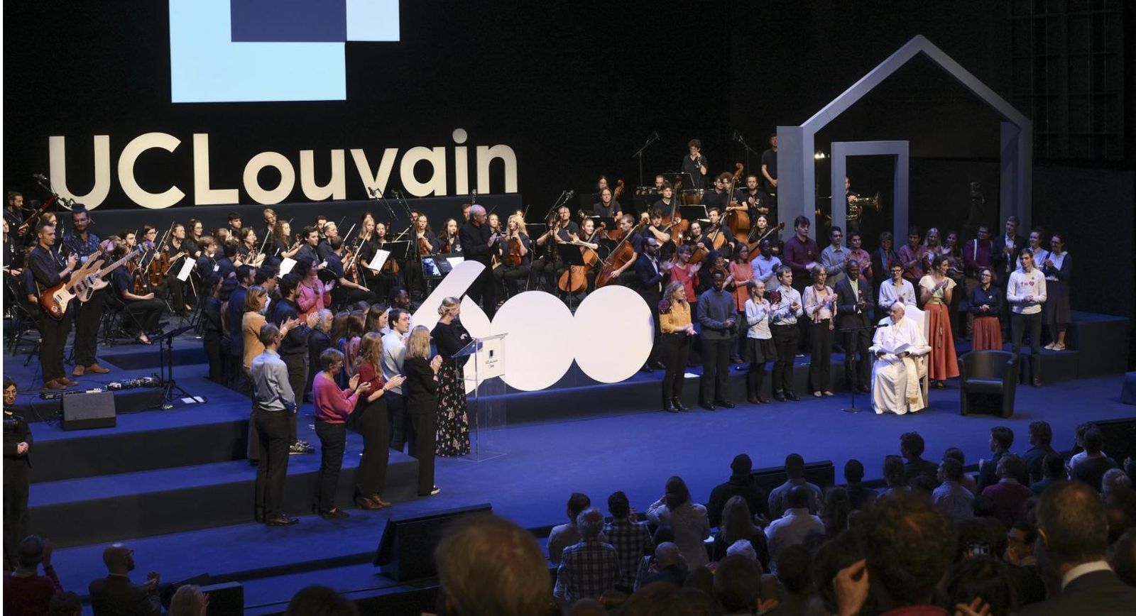 El Papa, en la universidad de Lovaina