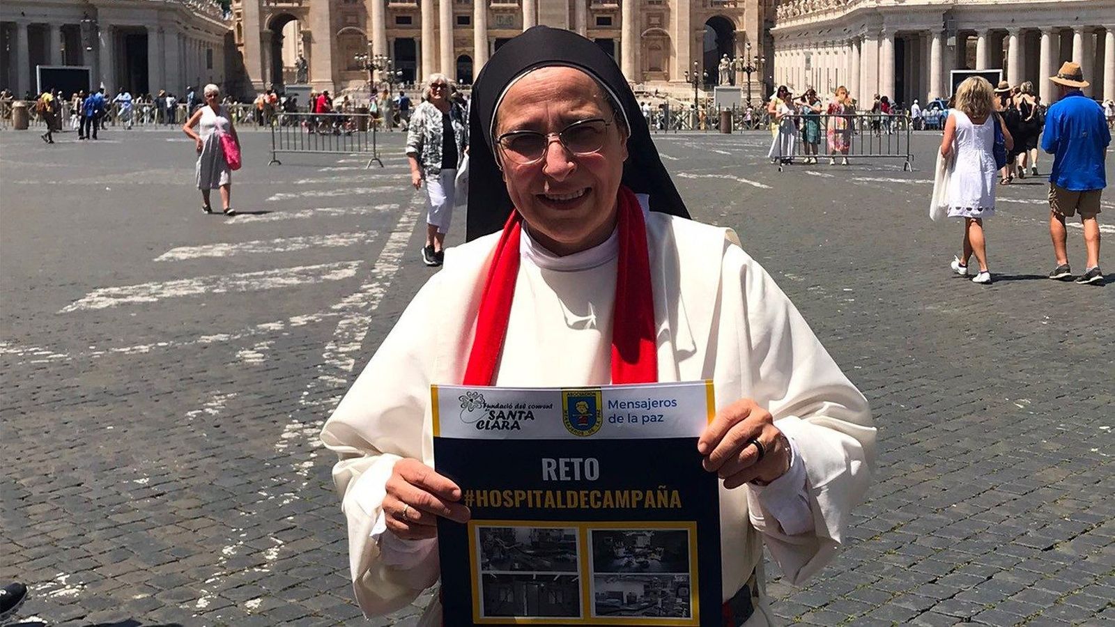 Lucía Caram, hoy en Roma