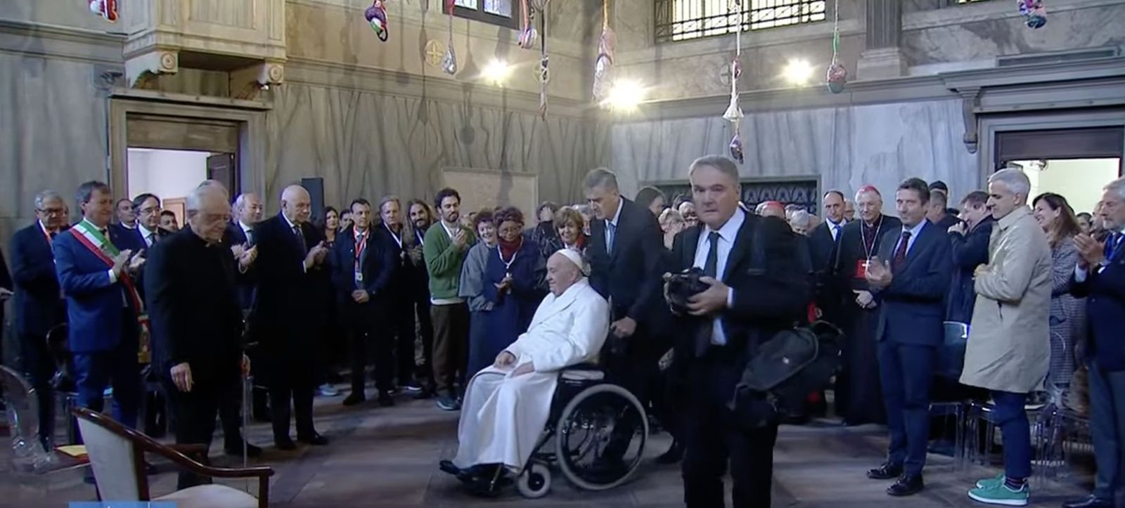 Francisco, en el Pabellón de la Bienal de Venecia
