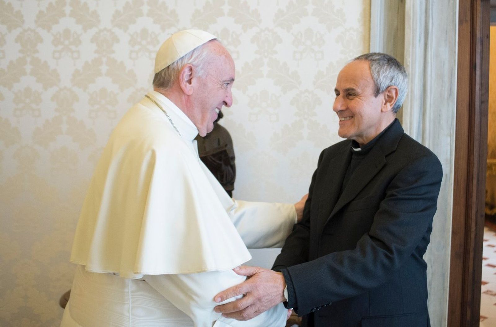 El Papa, con Julián Carrón