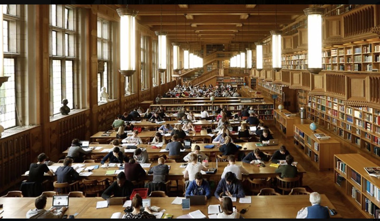 Biblioteca en la Universidad de Lovaina