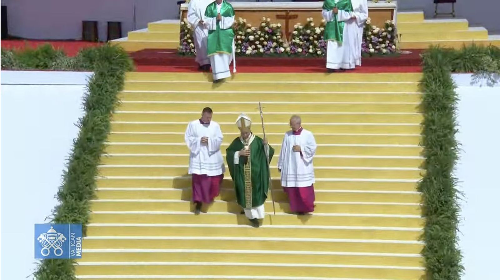 León XIV, al finalizar la misa en Tor Vergata