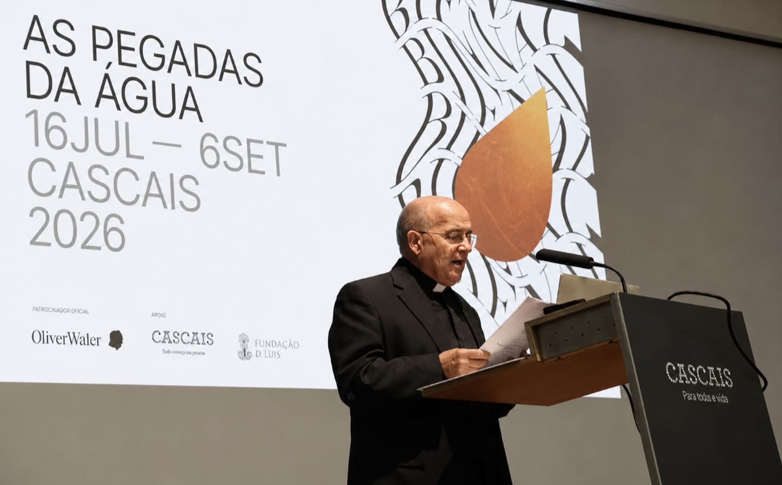 José Luis Sánchez García en la inauguración