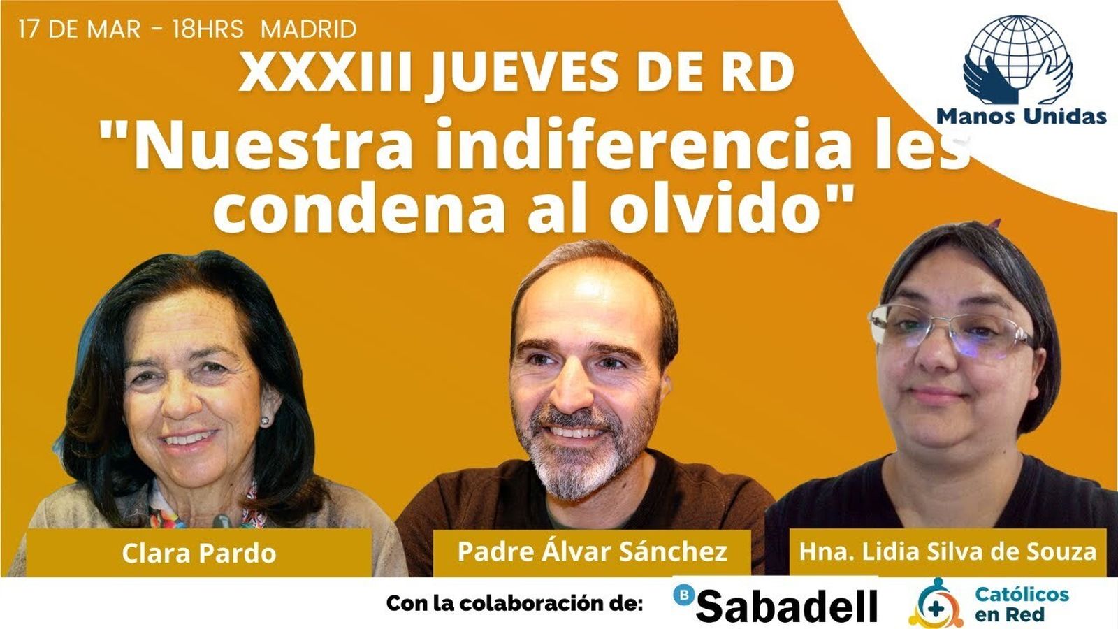 'Nuestra indiferencia les condena al olvido': la inmensa labor de Manos Unidas, protagonista de Los Jueves de RD