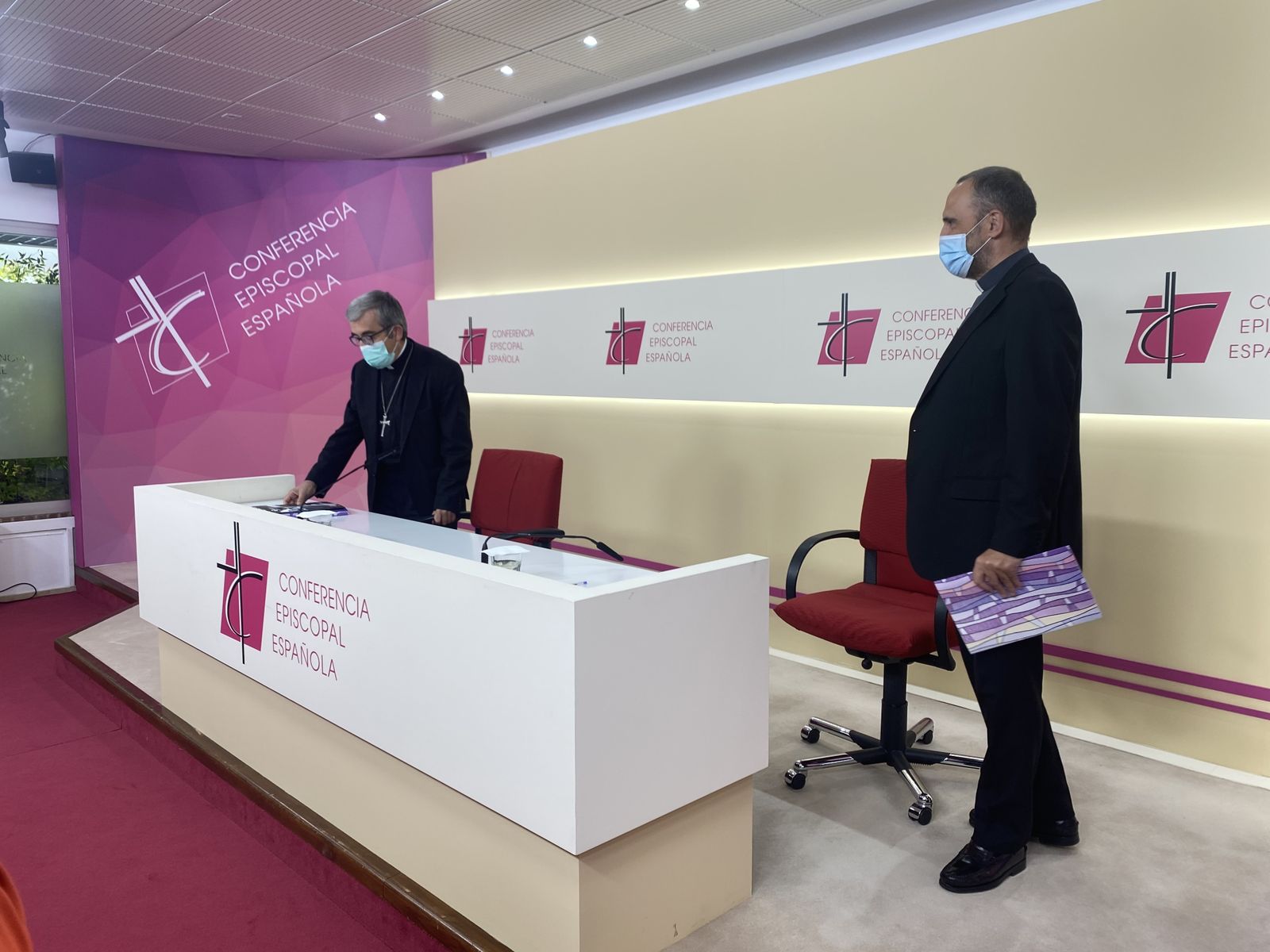 Luis Argüello, en la rueda de prensa