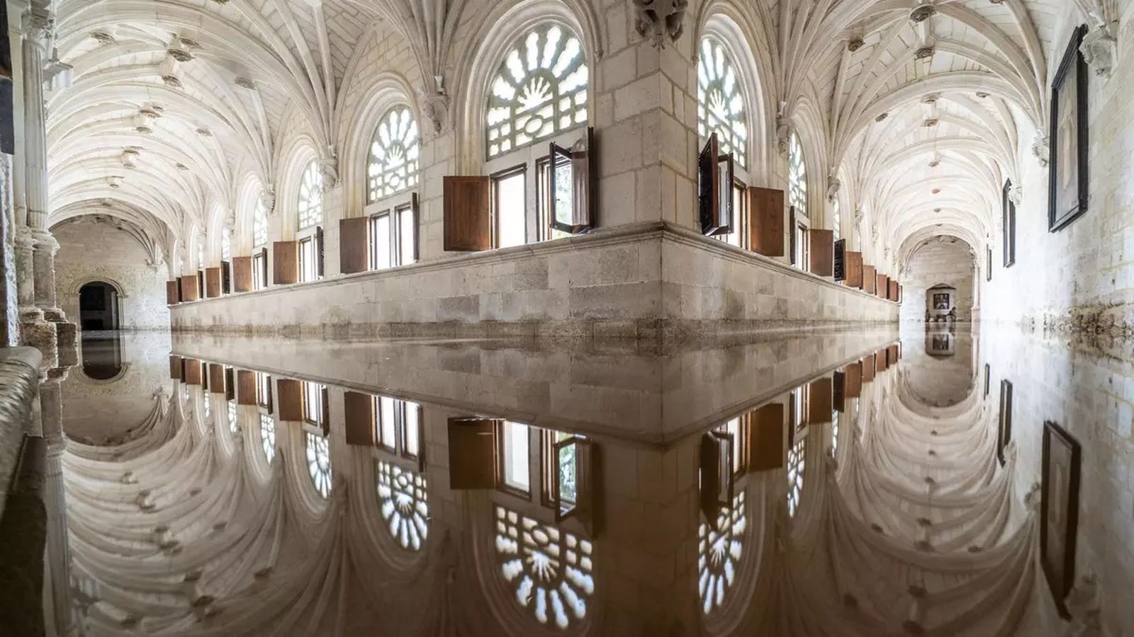 Monasterio de Santa María de la Vid, afectado por la crecida del río Duero