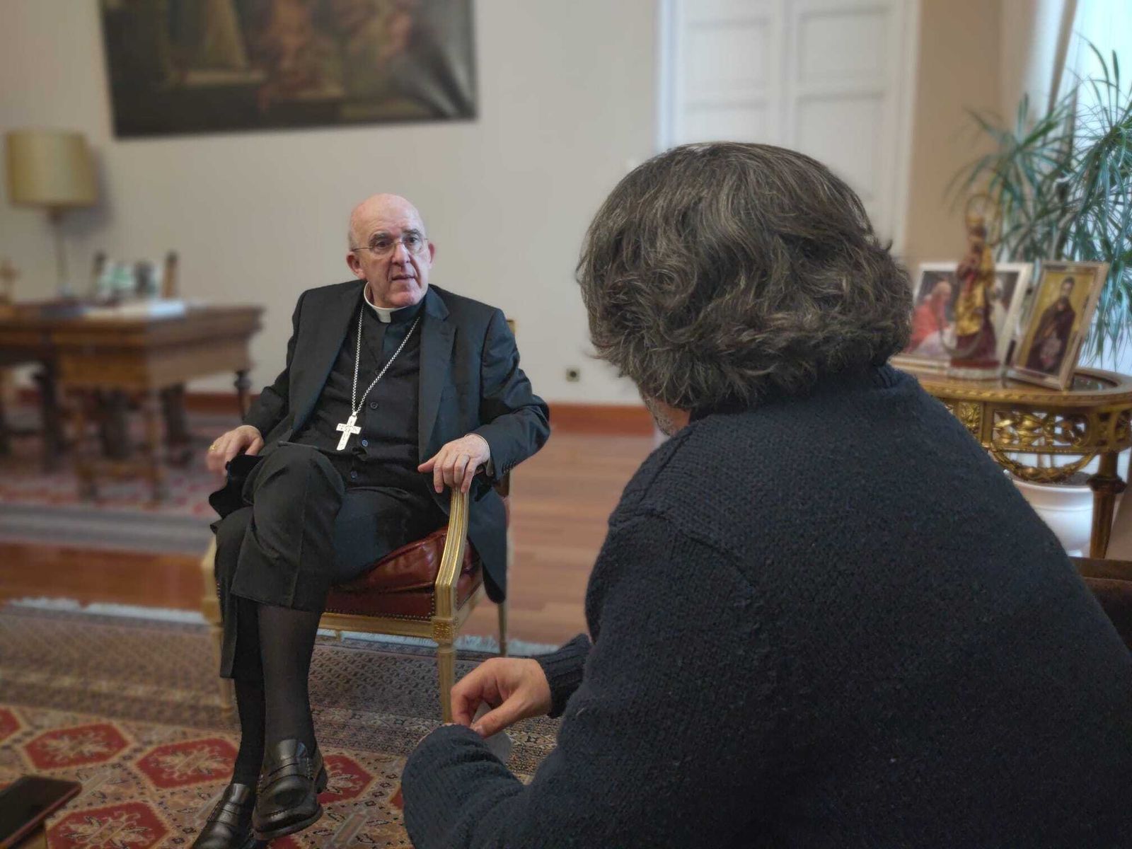 Carlos Osoro, durante la entrevista