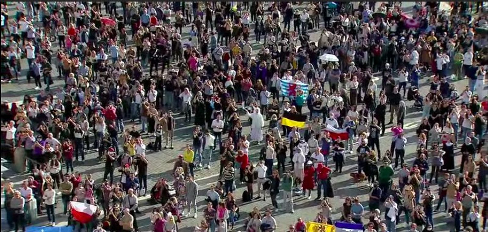 Miles de fieles acompañan al Papa en el Angelus